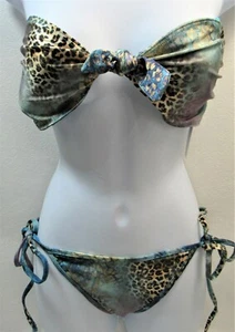 Traje de Baño Majestuoso Natación Dos Piezas Bikini Junior Talla Pequeña Guepardo Nuevo - Imagen 1 de 6