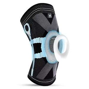 Knee Brace Patella Support with Side Stabilizers, Non-Slip Compression Wrap - Picture 1 of 9
