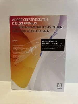 Adobe Creative Suite 3 Design Premium Mac Set (NO Application Disc ) +Serial Key - Image 1 of 3