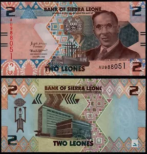 SIERRA LEONE 2 LEONI (P NUOVO) 2022 IMBALLO ORIGINALE - Foto 1 di 1