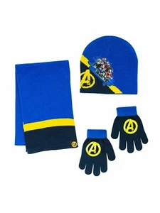 Avengers Hat, Glove, and Scarf One Size Fits Most Boys 3 Piece Set - Picture 1 of 5