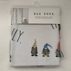 Rae Dunn Gnome Family Shower Curtain Liner New 2021 72" x 72" - Picture 1 of 4