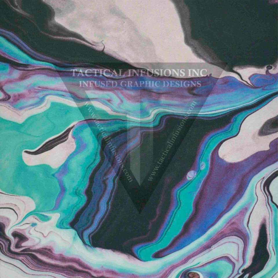 Textura líquida Kydex verde azulado y púrpura 11 7/8" x 11 7/8"  Foto 1 de 1