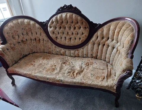 Victorian Style Loveseat Cover