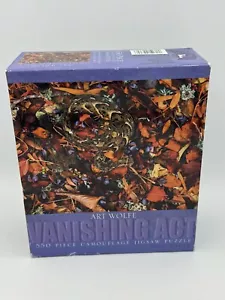 Art Wolfe Vanishing Act Puff Adder Snake 550 Piece Jigsaw Puzzle Reptiles NEW - Picture 1 of 5
