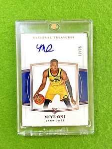 MIYE ONI NATIONAL TREASURES ROOKIE CARD 2019 National Treasures Miye Oni RC #/25 - Picture 1 of 12