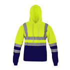 HIGH VISIBILITY Lime Class 3 Pullover Safety Sweatshirt Hoodie Jacket  2x Large