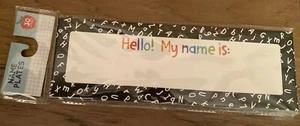 30 Count Student Name Plates Alphabet Scatter Design - Picture 1 of 1