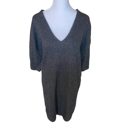 Vestido suéter lana brillante gris Lacoste Foto 1 de 4