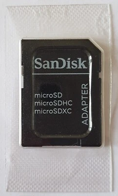 SanDisk ~ SD to MicroSD / MicroSDHC / MicroSDXC ~ Memory Card Adapter - Image 1 of 2