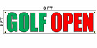 Golf Open Banner Schild 2x8