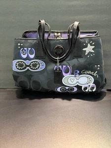 Coach Bag Optic C Signature Applique Poppy GLAM TOTE Shoulder WOMEN'S WOMAN'S - Picture 1 of 4