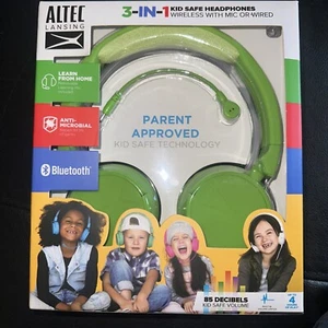 Auriculares 3 en 1 aptos para niños Altec Lansing MZX4100-PGRN-STK-6 aptos para niños - Imagen 1 de 2