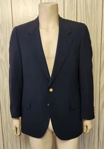 Valentino men's blazer 40R navy gold buttons vintage 1990s - Picture 1 of 11