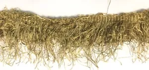 5 Yds Decorator Eyelash Fringe -Fleco Renee - Gold Mixed Textures #24 - Picture 1 of 2