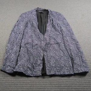 Decjuba Womens Blazer Jacket 8 or XS Blue Long Sleeve Work Corporation Pockets - Picture 1 of 9