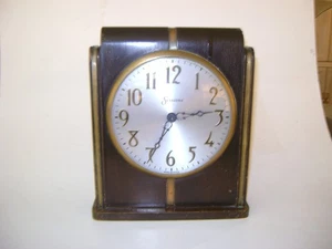 Reloj de madera vintage Sessions Art Deco - Imagen 1 de 13