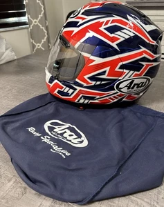 Vintage Arai RX-7 Corsair Noriyuki Haga Full Face Helmet L DOT Snell 2004 w/ Bag - Picture 1 of 21