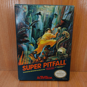 Vgc BOX CIB Super Pitfall Minty Cart complete in nintendo nes Nice lot
