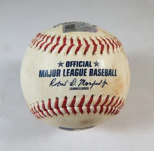 2021 New York Mets Marlins Game Used Baseball Marcus Stroman K Jesus Luzardo - Picture 1 of 4