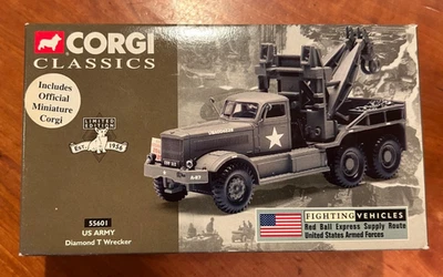Corgi Classics 55601 US ARMY Diamond T Wrecker Red Ball Express Supply Route #2 - Image 1 of 4