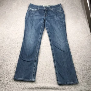 Ariat REAL Jeans Womens 32 (36x31)Blue Mid Rise Straight Stretch Western Cowgirl - Picture 1 of 14