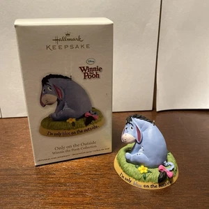 Hallmark Andenken 2012 Weihnachtsschmuck Winnie Puuh nur außen blau - Bild 1 von 3