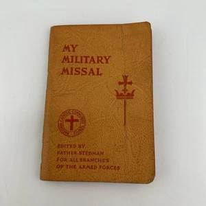 1942 Catholic My Military Missal Armed Forces Missal W/Rosary On Back - Picture 1 of 5