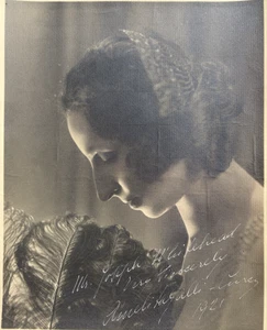 1921 schöne Amelita Galli Curci Opernsängerin signiert antik Foto - Bild 1 von 3