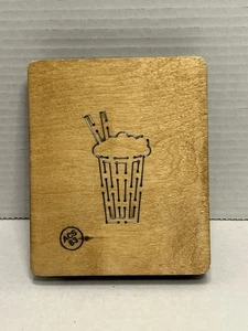 Accucut MILKSHAKE Wood Die Cutting Shape Large Food Dessert - Picture 1 of 4