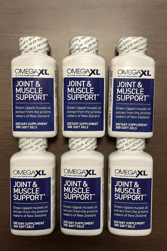 Omega XL Joint & Muscle Support – 300 Softgels Each – Pack of 6 – 1800 Total - Image 1 of 3