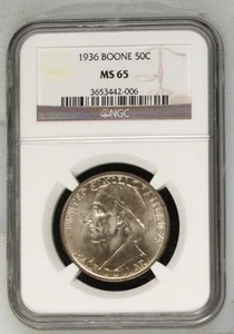 1936 Daniel Boone Bicentennial NGC MS-65 BOONE - Picture 1 of 2