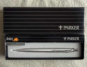 Neuer Parker Jotter Kugelschreiber, Edelstahl, Made in USA in Box - LESEN - Bild 1 von 11