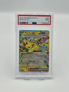 Pikachu EX 057/191 Double Rare Surging Sparks PSA 9 - Picture 1 of 3