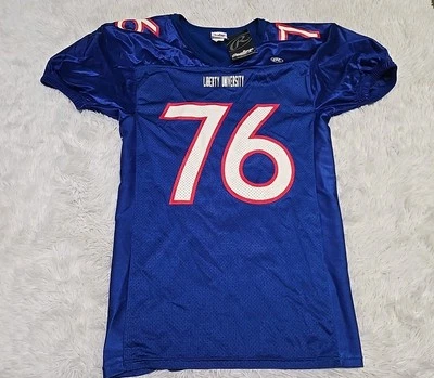 Camiseta de fútbol americano Liberty University M #76 1776 Patriotic America nueva Rawlings  Foto 1 de 4