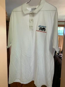Polo blanco talla XXL para hombre - marca Crystal Springs - logotipo - en muy buena condición - Imagen 1 de 4