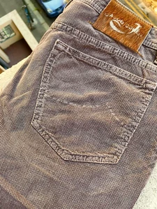 Jacob Cohen terciopelo algodón + elastano color marrón claro talla W38 - Imagen 1 de 11