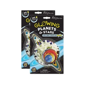 2x Great Explorations Glowing Planets/Stars Galaxy Glow in The Dark Kids Toy 5+ - Picture 1 of 2