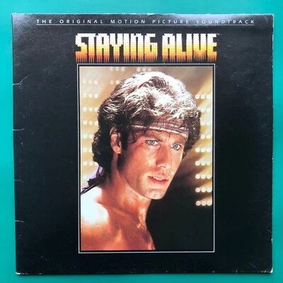 Bee Gees STAYING ALIVE Film Soundtrack LP Frank Sylvester Stallone John Travolta - Image 1 of 4