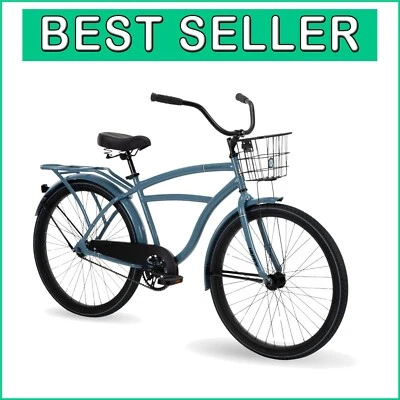 Stylish 26-Inch Cruiser Bike with Rear Rack & Basket - Comfort-Driven Design - Image 1 of 4