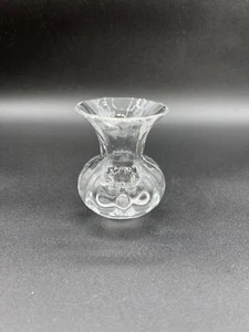 Wedgwood Handmade 24% Lead Crystal Vase, “Devon Posy” Collection - Picture 1 of 7