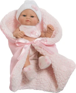 Berbesa- Recién nacido babero rosa, toquilla 27 cm vinilo. En bolsa. (2503R1) - Imagen 1 de 1