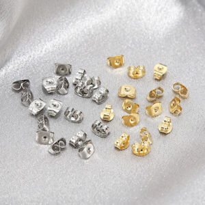 200pcs Stainless Steel Butterfly Clutches Surgical Earring Backs
