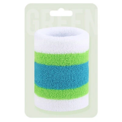 2 PCS Women Colorful Stretch Knitted Wristband Sports Fitness Wrist Band Strap - Image 1 of 2