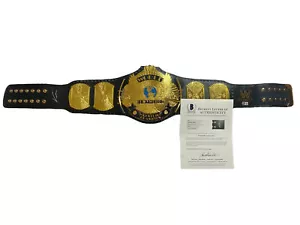 VINCE MCMAHON SIGNED WWF WWE CHAMPIONSHIP BELT BECKETT COA LOA AB05573 - Picture 1 of 3