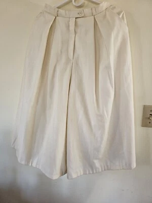 Винтажные женские шорты из шерстяной смеси MJ Concepts In Sportswear юбки размер 13 цвет слоновой кости - Изображение 1 из 4