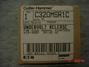 Cutler Hammer C320MSR1C Under Volt Release  - Picture 1 of 1