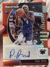 2020 Panini Prizm Draft Picks Prospect Red /199 Paul Reed #PA-PR Rookie Auto RC