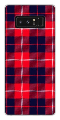 Coque en silicone imprimée compatible Samsung Galaxy Note 8 Tartan Rouge 2 - Photo 1/3