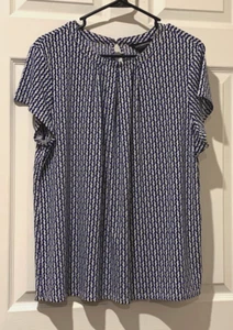 Top para mujer Calvin Klein azul marino y blanco XL - Imagen 1 de 4